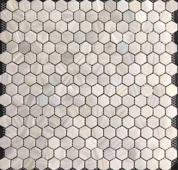 Gạch mosaic xà cừ lục giác VMSXC002