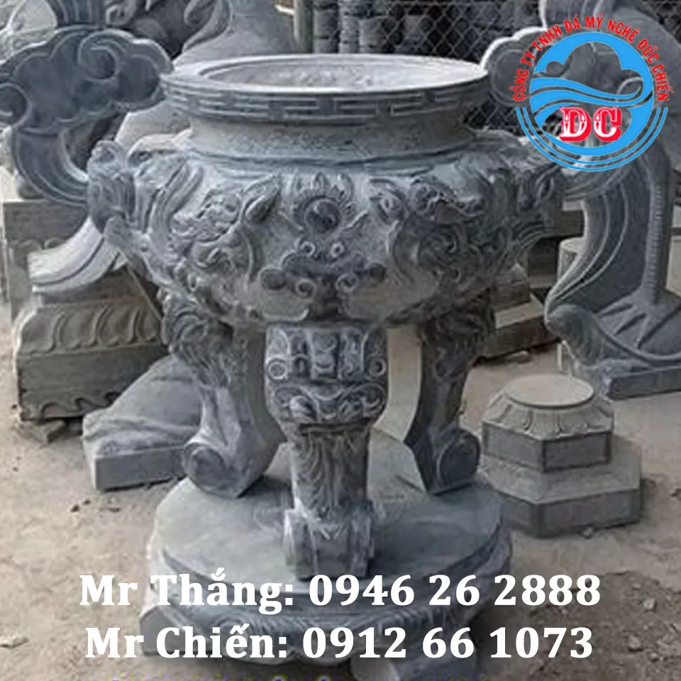 Mẫu Lư Hương đá đẹp - Đá Mỹ Nghệ Đức Chiến