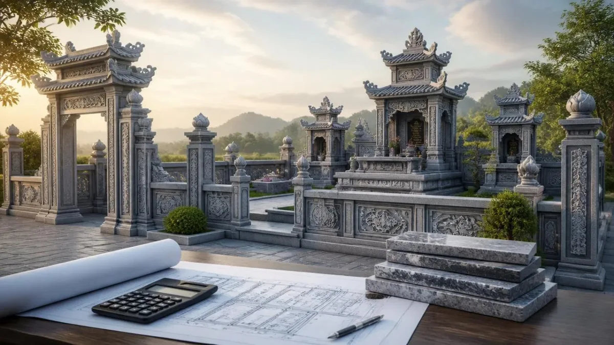 Bảng Giá Lăng Mộ Đá Đẹp – Báo Giá Thi Công Tận Xưởng Đá Mỹ Nghệ Đức Chiến