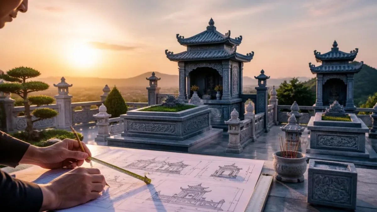 Kích thước lăng mộ đá chuẩn phong thủy: Cách chọn và những điều cần lưu ý
