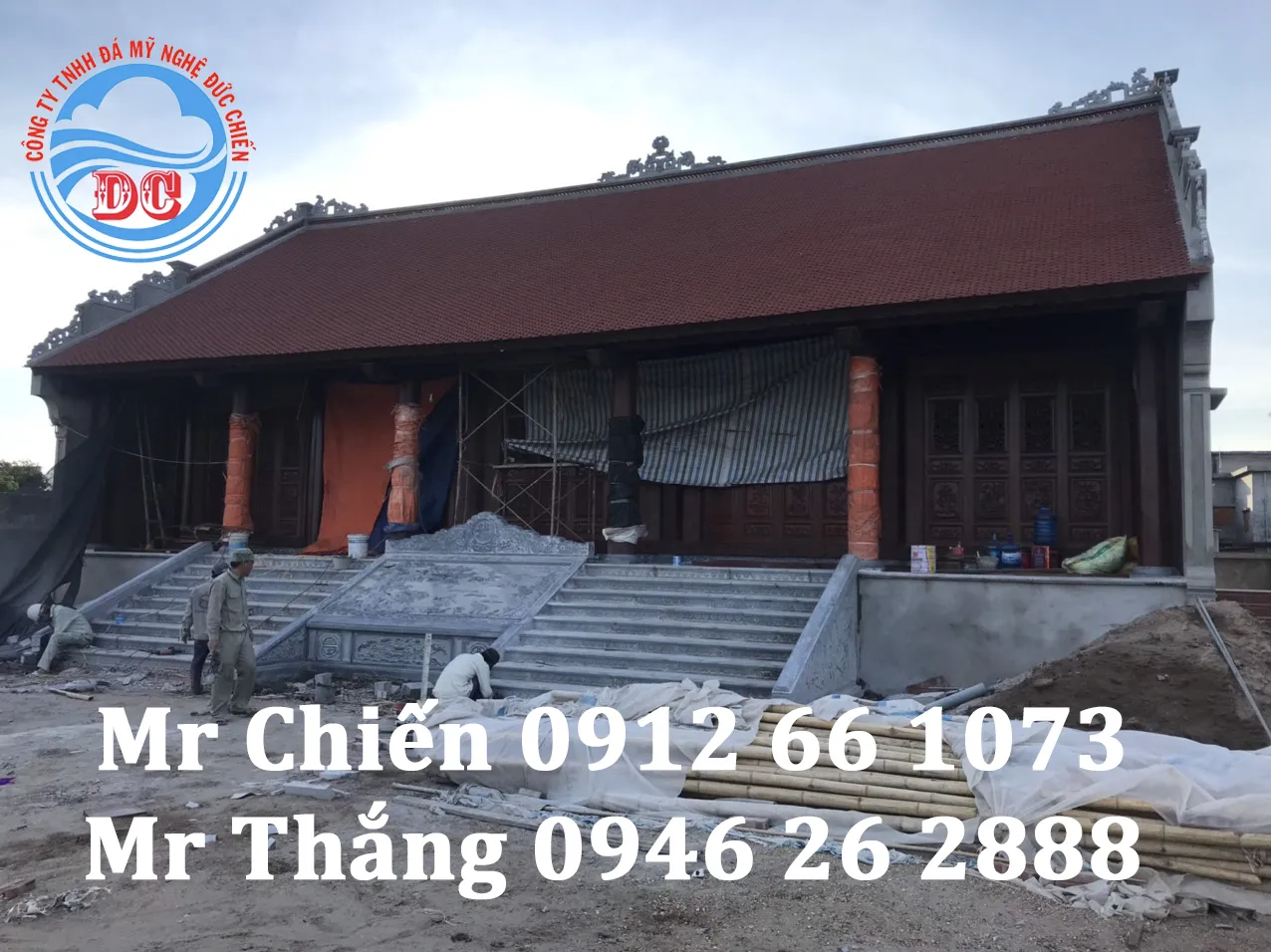 Mẫu nh&agrave; thờ họ bằng đ&aacute; tại Đ&aacute; Mỹ Nghệ Đức Chiến