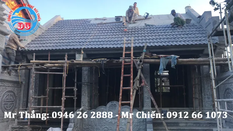 Công trình nhà thờ bằng đá nguyên khối cho gia đình Bác Nở tại Hoằng Hóa Thanh Hóa