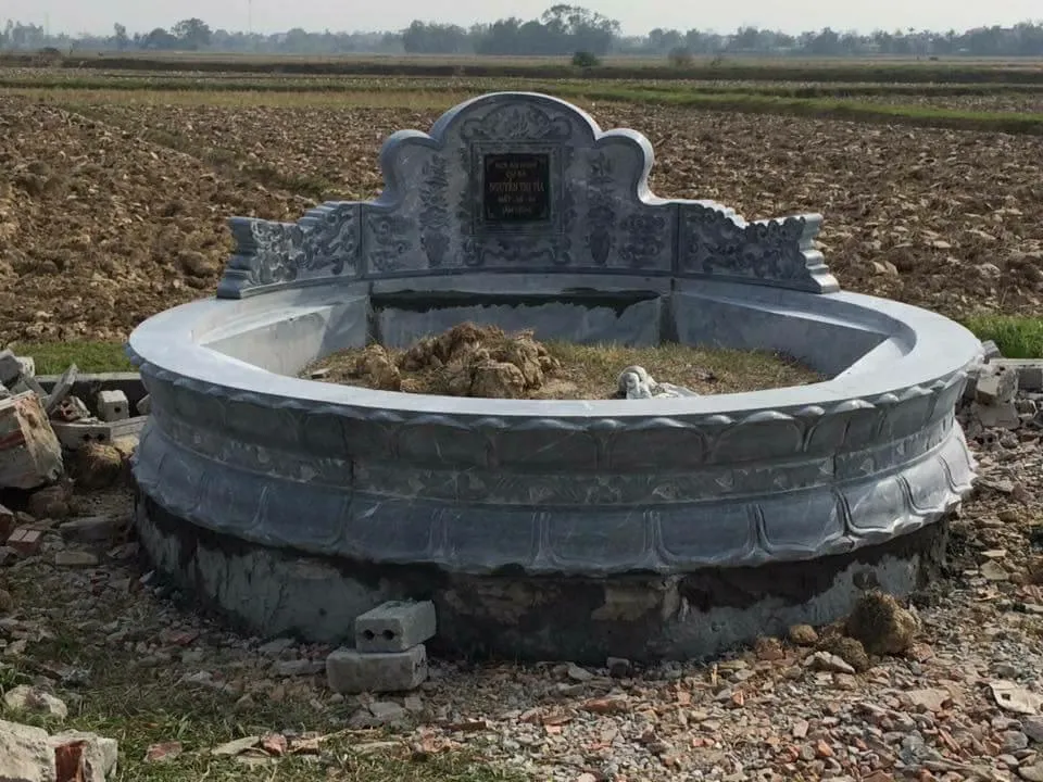 Mẫu mộ tròn Đức Chiến đẹp mã MTĐC006