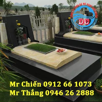 Mẫu mộ đá Granite nguyên khối với thiết kế đẹp nhất hiện nay 