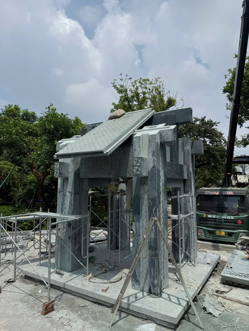 C&ocirc;ng Tr&igrave;nh Lầu Đ&aacute; 18m&sup2; Tại M&ecirc; Linh H&agrave; Nội | Đ&aacute; Mỹ Nghệ Đức Chiến