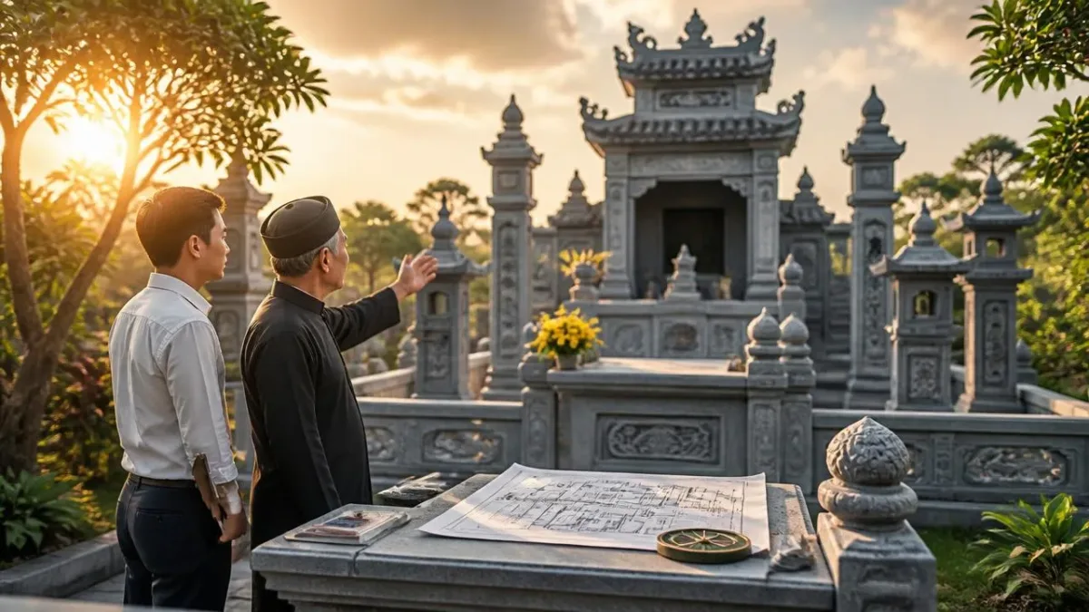 Phong Thủy Khi Xây Lăng Mộ Đá: 12 Nguyên Tắc Quan Trọng Theo Kinh Nghiệm Chuyên Gia