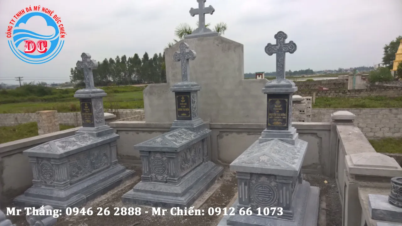 Cấu tạo mộ công giáo bằng đá