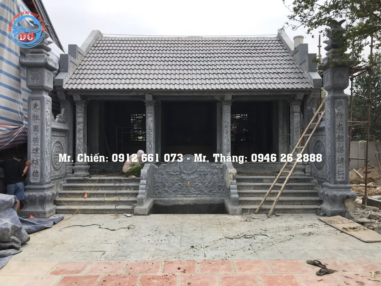 Nh&agrave; thờ họ bằng đ&aacute; nguy&ecirc;n khối tại Hoằng H&oacute;a Thanh H&oacute;a