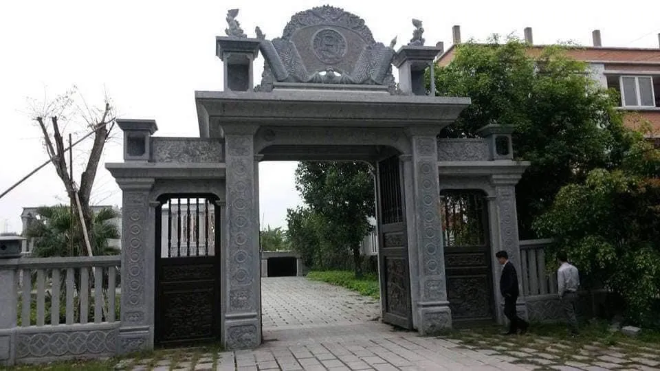 Cổng đá tam quan mẫu CĐĐC006