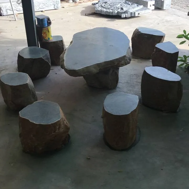 Bàn ghế đá đẹp mẫu BGDDC003 - Đá mỹ nghệ Đức Chiến